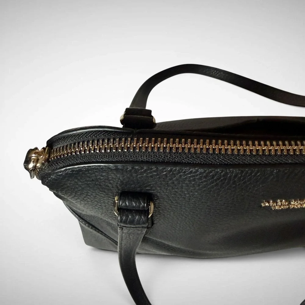 Kate‎ Spade Satchel Black Pebbled Leather Women Medium Dome Bag Professional